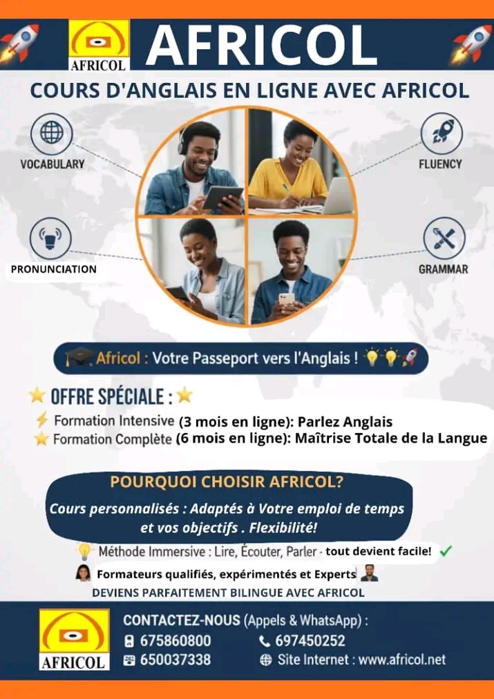 Cours d'anglais en ligne 